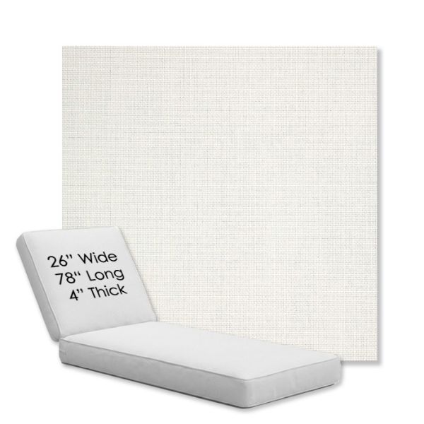 Picture of Idol Snow | Chaise Lounge Replacement Cushion Boxed Style - SIZE D