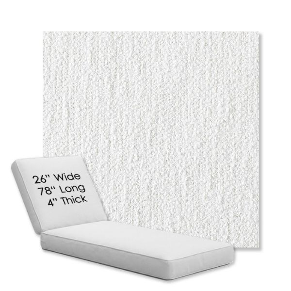 Picture of Improve White | Chaise Lounge Replacement Cushion Boxed Style - SIZE D