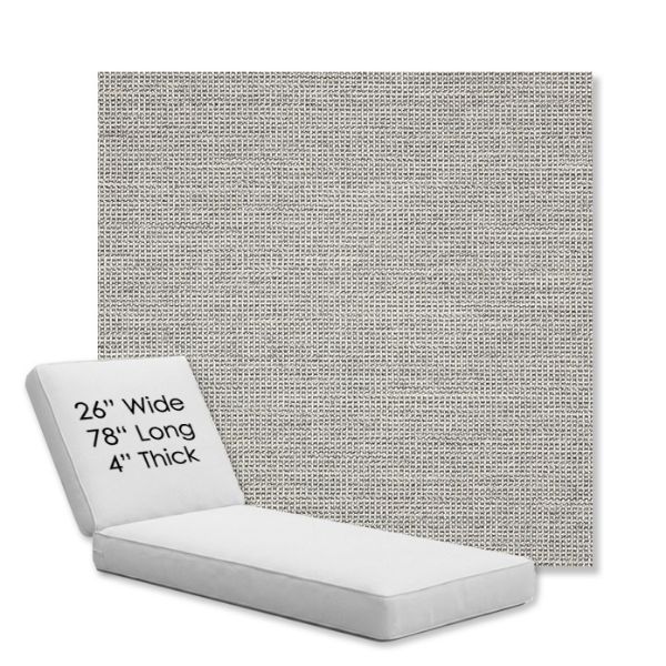Picture of Kudos Ash | Chaise Lounge Replacement Cushion Boxed Style - SIZE D