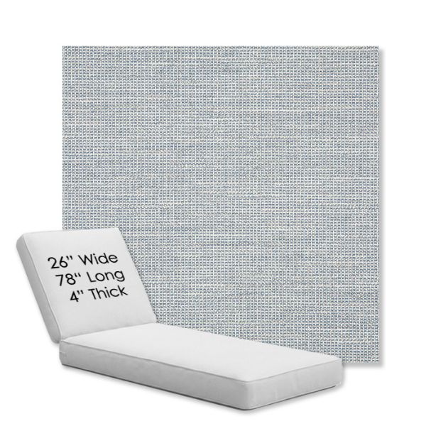Picture of Kudos Saltwater | Chaise Lounge Replacement Cushion Boxed Style - SIZE D