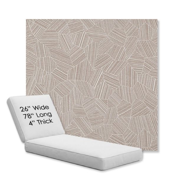 Picture of Leaf Structure Sand | Chaise Lounge Replacement Cushion Boxed Style - SIZE D
