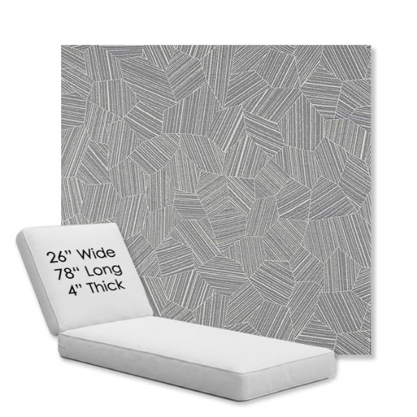 Picture of Leaf Structure Slate | Chaise Lounge Replacement Cushion Boxed Style - SIZE D
