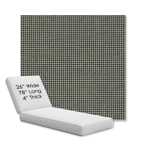 Picture of Lore Moss | Chaise Lounge Replacement Cushion Boxed Style - SIZE D