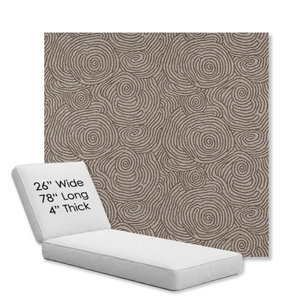 Picture of Lotus Branch | Chaise Lounge Replacement Cushion Boxed Style - SIZE D