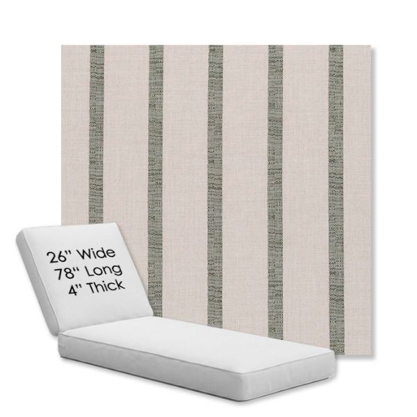 Picture of Mixi Fern | Chaise Lounge Replacement Cushion Boxed Style - SIZE D