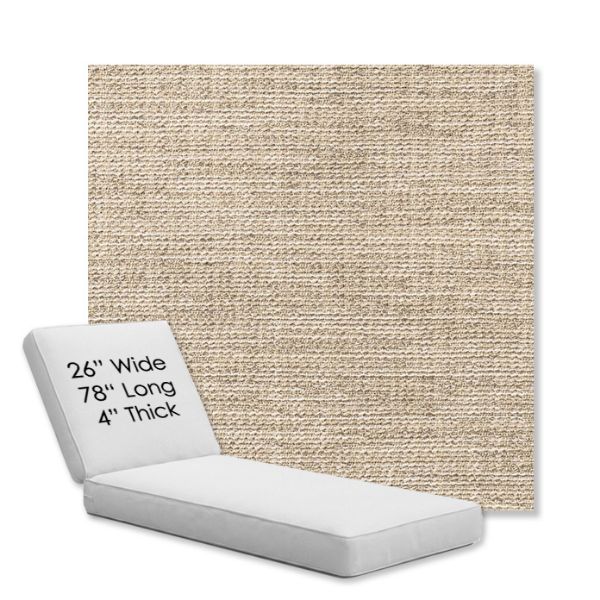 Picture of Momento Parchment | Chaise Lounge Replacement Cushion Boxed Style - SIZE D