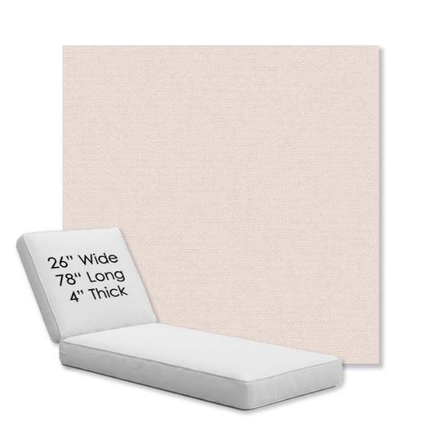 Picture of Nuance Bisque | Chaise Lounge Replacement Cushion Boxed Style - SIZE D