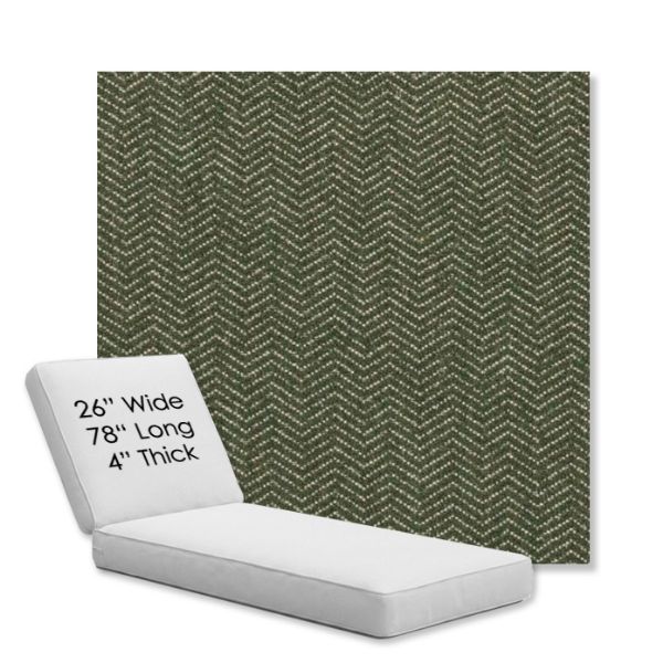 Picture of Odette Fern | Chaise Lounge Replacement Cushion Boxed Style - SIZE D