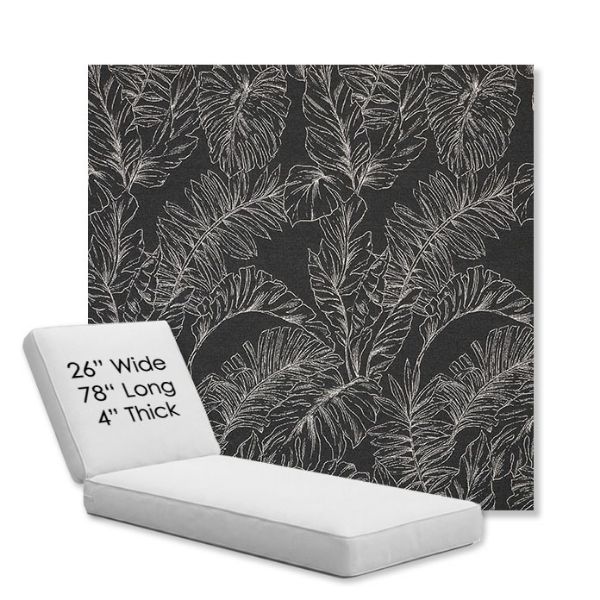 Picture of Palma Shadow | Chaise Lounge Replacement Cushion Boxed Style - SIZE D
