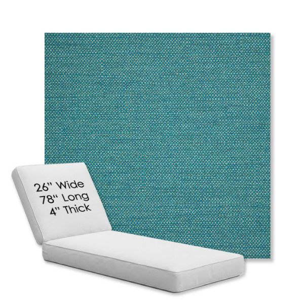 Picture of Piazza Lagoon | Chaise Lounge Replacement Cushion Boxed Style - SIZE D