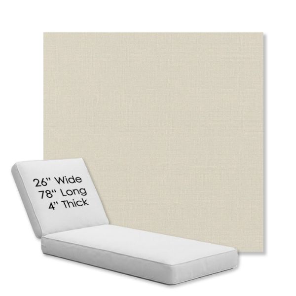Picture of Play Snow | Chaise Lounge Replacement Cushion Boxed Style - SIZE D