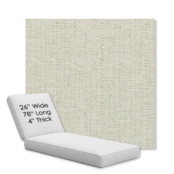 Picture of Poros Sage | Chaise Lounge Replacement Cushion Boxed Style - SIZE D