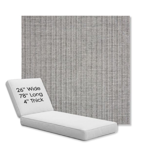 Picture of Proven Ash | Chaise Lounge Replacement Cushion Boxed Style - SIZE D