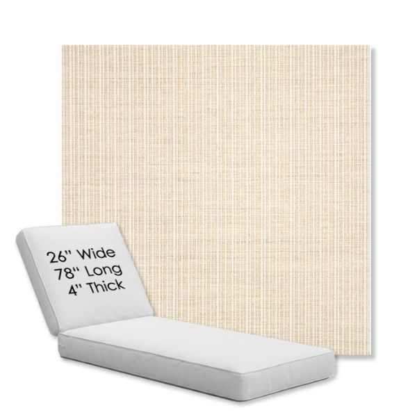 Picture of Proven Flax | Chaise Lounge Replacement Cushion Boxed Style - SIZE D