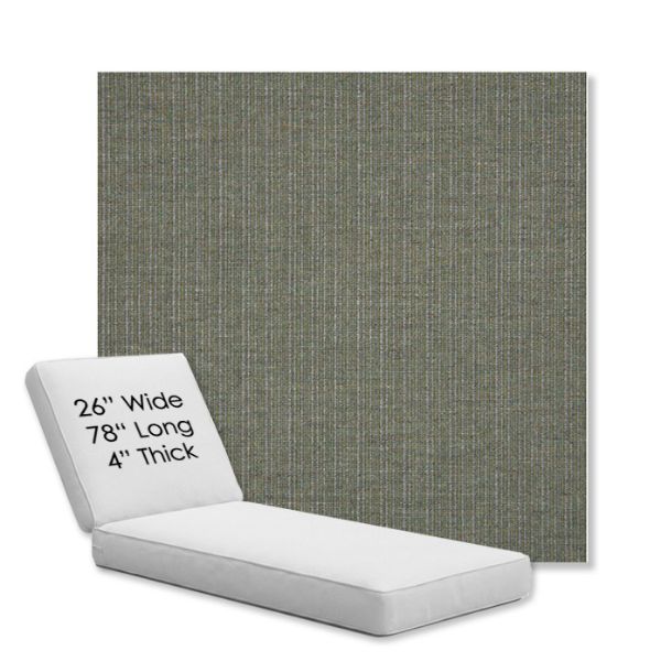 Picture of Proven Olive | Chaise Lounge Replacement Cushion Boxed Style - SIZE D