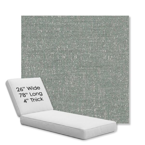 Picture of Rafi Mist | Chaise Lounge Replacement Cushion Boxed Style - SIZE D