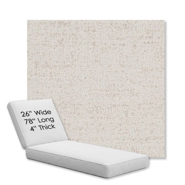 Picture of Rafi Pearl | Chaise Lounge Replacement Cushion Boxed Style - SIZE D