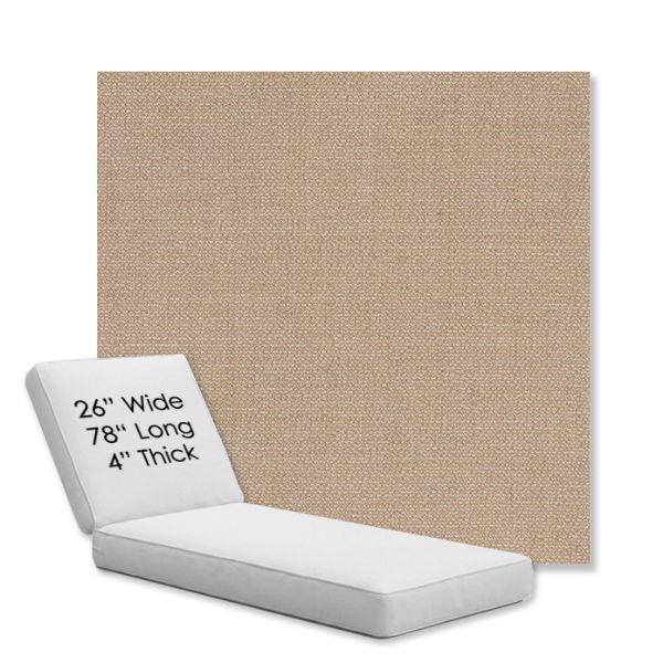 Picture of Remix Camel | Chaise Lounge Replacement Cushion Boxed Style - SIZE D
