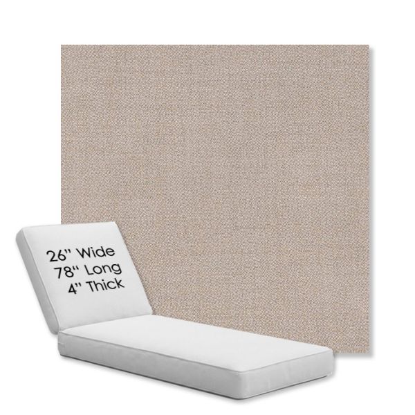 Picture of Remix Silk | Chaise Lounge Replacement Cushion Boxed Style - SIZE D