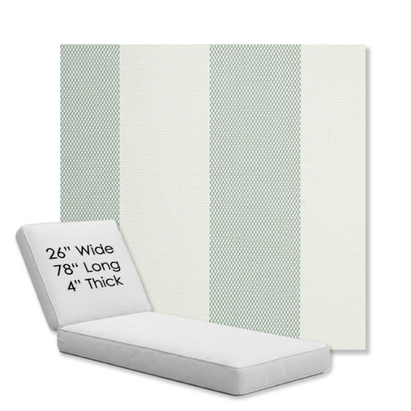 Picture of Rothko Seahorse | Chaise Lounge Replacement Cushion Boxed Style - SIZE D