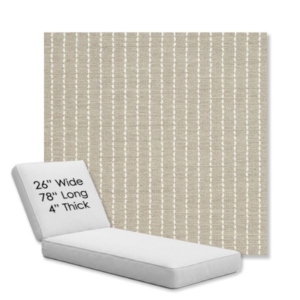 Picture of Trail Dove | Chaise Lounge Replacement Cushion Boxed Style - SIZE D