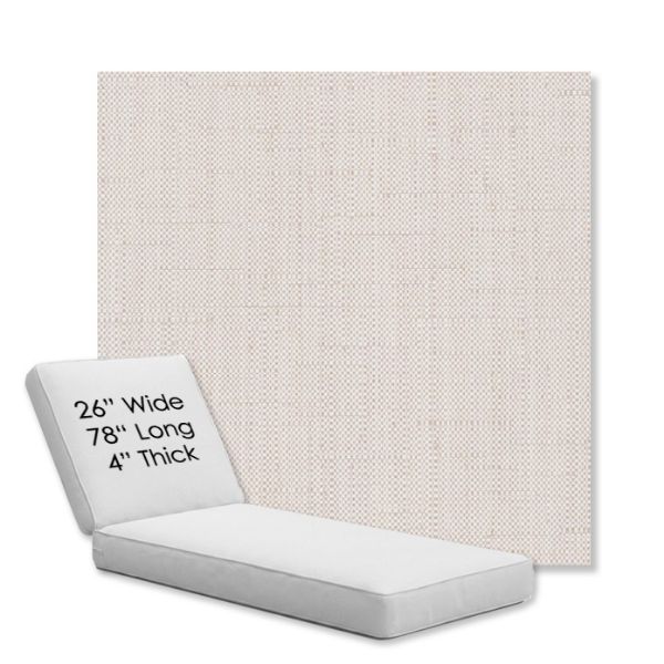 Picture of Willa Cloud | Chaise Lounge Replacement Cushion Boxed Style - SIZE D