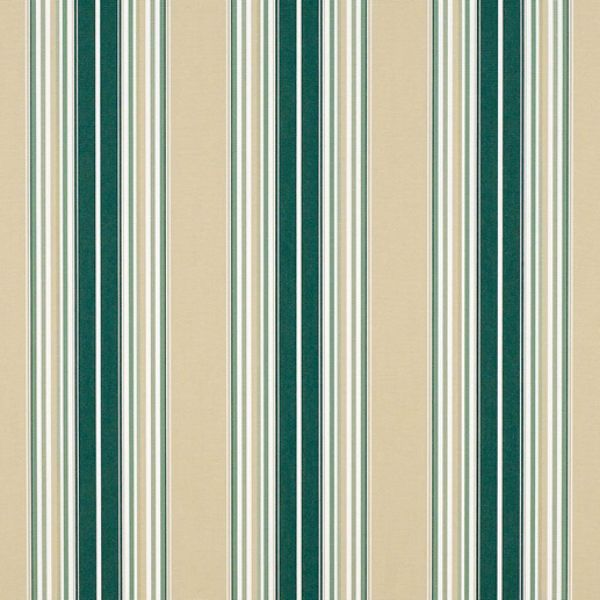 Picture of Forest Green Beige Natural Fancy | Sunbrella© Awning & Umbrella Fabric Sample