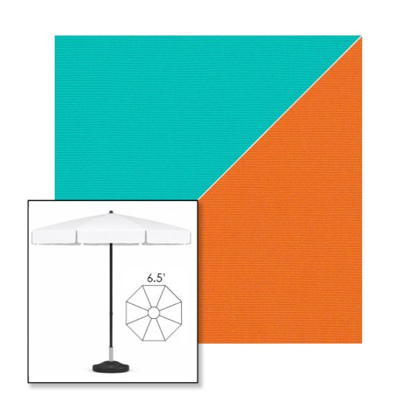 Picture of Aruba Tuscan | 6.5' Fiberglass Patio Umbrella Sunbrella® Awning Fabric