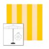 Picture of Beaufort Yellow White | 6.5' Fiberglass Patio Umbrella Sunbrella® Awning Fabric
