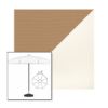 Picture of Beige White | 6.5' Fiberglass Patio Umbrella Sunbrella® Awning Fabric