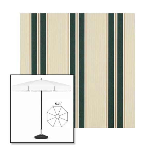 Picture of Black Forest Fancy | 6.5' Fiberglass Patio Umbrella Sunbrella® Awning Fabric