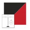 Picture of Black Jockey Red | 6.5' Fiberglass Patio Umbrella Sunbrella® Awning Fabric