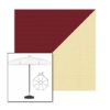 Picture of Burgundy Parchment | 6.5' Fiberglass Patio Umbrella Sunbrella® Awning Fabric