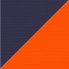 Picture of Captain Navy Orange | 6.5' Fiberglass Patio Umbrella Sunbrella® Awning Fabric