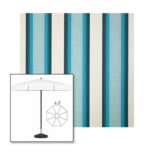 Picture of Colonnade Seaglass | 6.5' Fiberglass Patio Umbrella Sunbrella® Awning Fabric