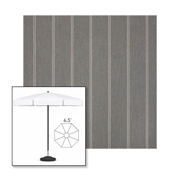 Picture of Cooper Ash | 6.5' Fiberglass Patio Umbrella Sunbrella® Awning Fabric