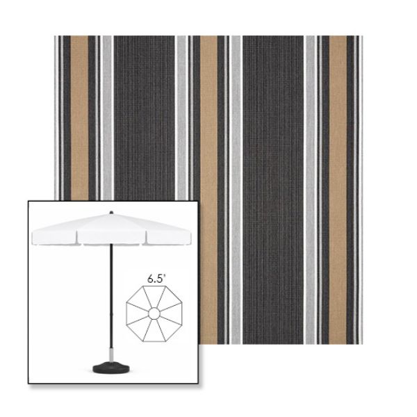 Picture of Emblem Classic | 6.5' Fiberglass Patio Umbrella Sunbrella® Awning Fabric