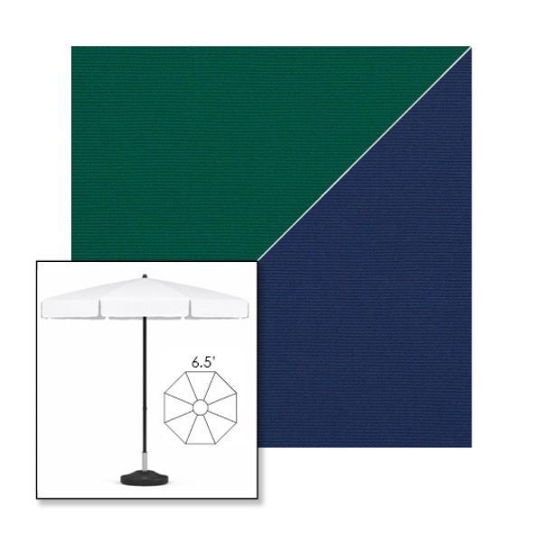 Picture of Forest Green Marine Blue | 6.5' Fiberglass Patio Umbrella Sunbrella® Awning Fabric
