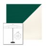 Picture of Forest Green White | 6.5' Fiberglass Patio Umbrella Sunbrella® Awning Fabric