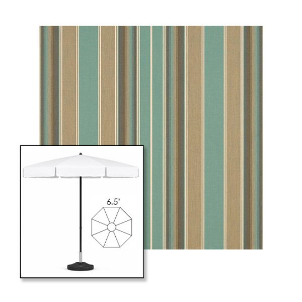 Picture of Kiawah Spa | 6.5' Fiberglass Patio Umbrella Sunbrella® Awning Fabric