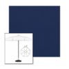 Picture of Marine Blue | 6.5' Fiberglass Patio Umbrella Sunbrella® Awning Fabric