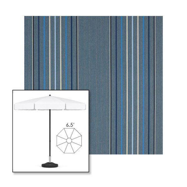 Picture of Motive Denim | 6.5' Fiberglass Patio Umbrella Sunbrella® Awning Fabric