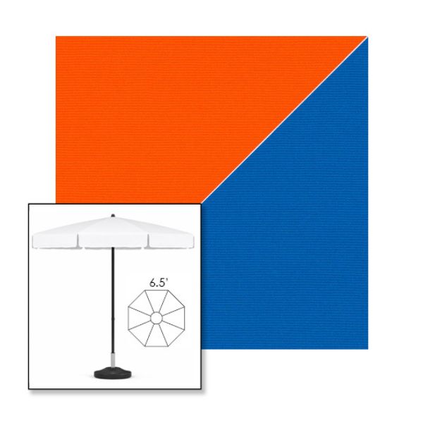 Picture of Orange Pacific | 6.5' Fiberglass Patio Umbrella Sunbrella® Awning Fabric