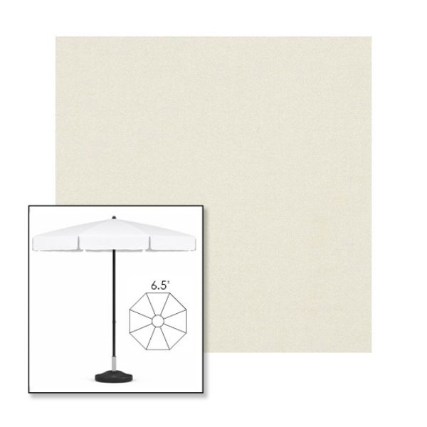 Picture of Oyster | 6.5' Fiberglass Patio Umbrella Sunbrella® Awning Fabric