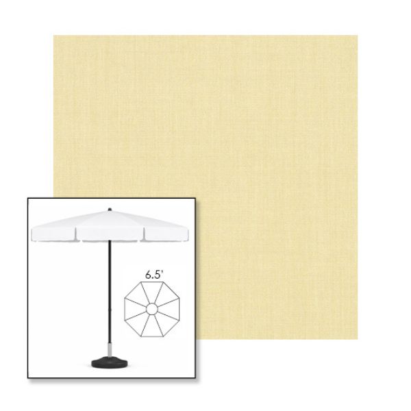 Picture of Parchment | 6.5' Fiberglass Patio Umbrella Sunbrella® Awning Fabric