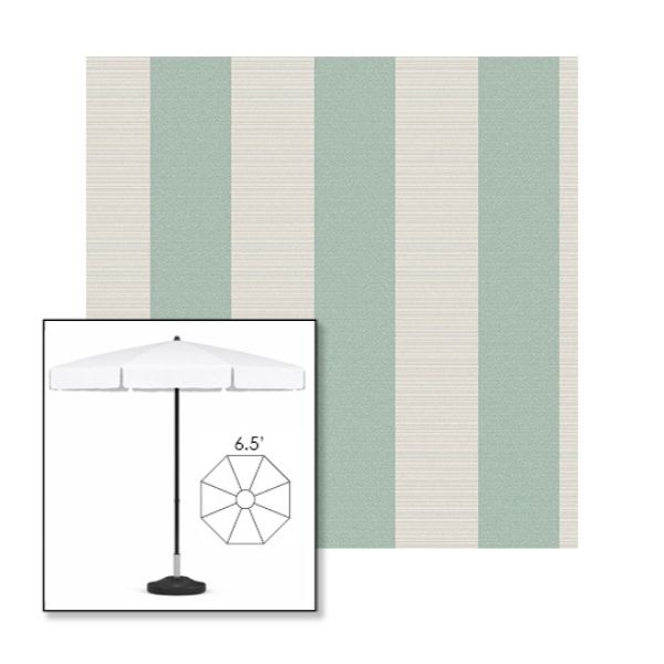 Picture of Paxton Dew | 6.5' Fiberglass Patio Umbrella Sunbrella® Awning Fabric