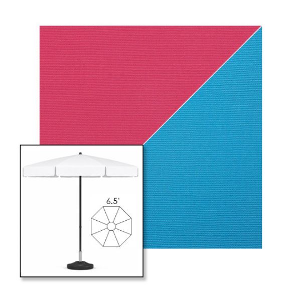 Picture of Pink Azure | 6.5' Fiberglass Patio Umbrella Sunbrella® Awning Fabric