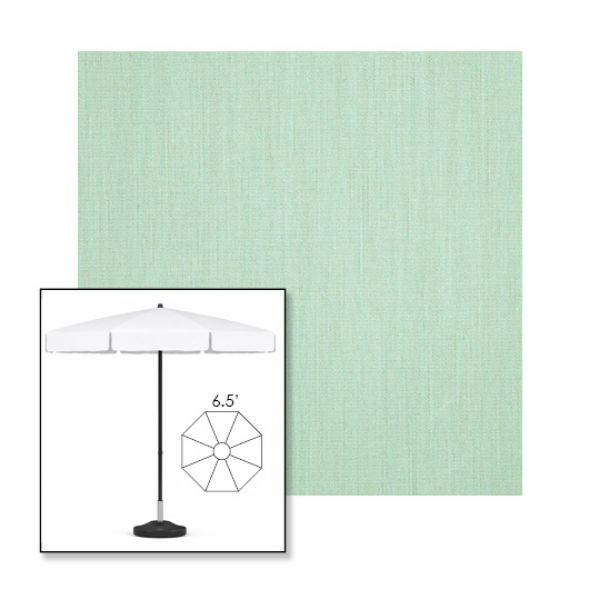Picture of Sea | 6.5' Fiberglass Patio Umbrella Sunbrella® Awning Fabric