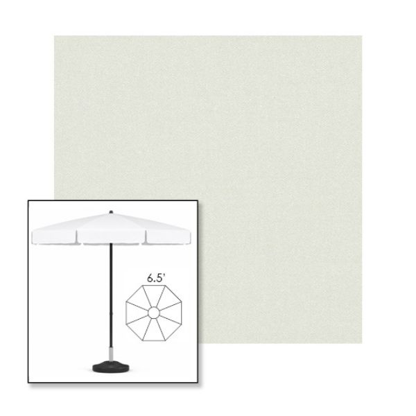 Picture of Silver | 6.5' Fiberglass Patio Umbrella Sunbrella® Awning Fabric