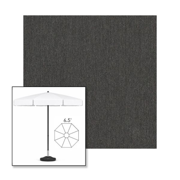 Picture of Slate | 6.5' Fiberglass Patio Umbrella Sunbrella® Awning Fabric